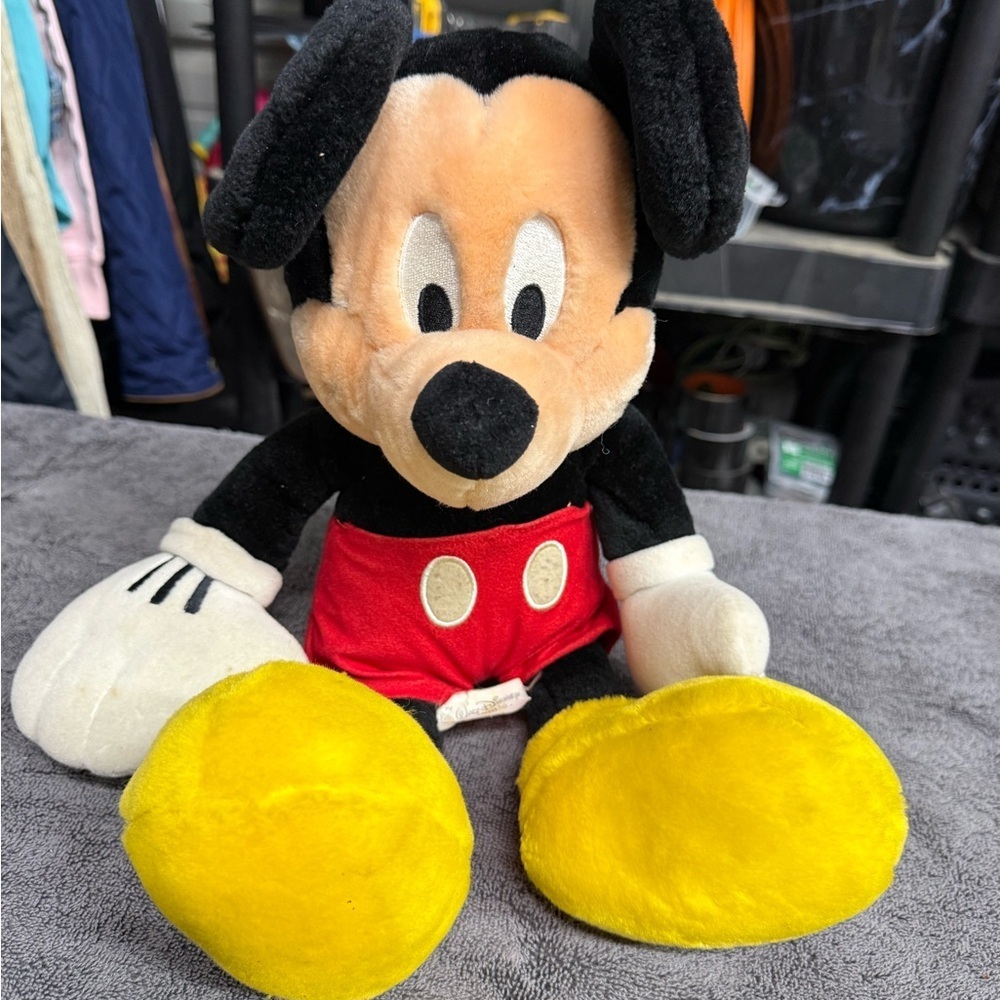 Disney Mickey Mouse Plush - Black, Red, Yellow - Picture 1 of 3